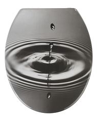WC-Sitz Waterdrop grau 