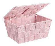 Badkorb Adria mit Deckel, rosa 