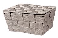 Badkorb Adria mit Deckel taupe 
