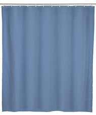 Duschvorhang Uni graublau 
