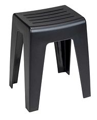 Badhocker Kumba schwarz matt 
