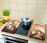 Glasabdeckplatten Kaffee 2er 