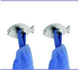 Wandhaken Fish Edelstahl 2er 