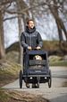 Dog Trailer Pluto L  navy/schwarz